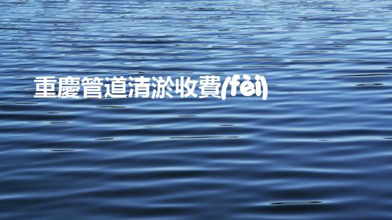 重慶管道清淤收費(fèi)真的存在嗎？